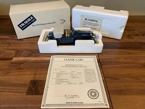 Danbury Mint 1934 Hispano-Suiza J12 Cabriolet Blue 1:24 w/ Box & Title - Picture 1 of 12