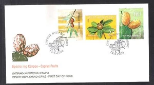 2006 FRUITS OF CYPRUS CACTUS FICUS MESPILUS GERMANICA OLIVES UNOFFICIAL FDC FOOD - Picture 1 of 1
