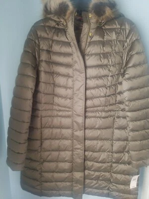 Barbour Berneray Faux Fur Quilted women's Coat SZ US 10 , UK 14 color Mink  - Image 1 of 4
