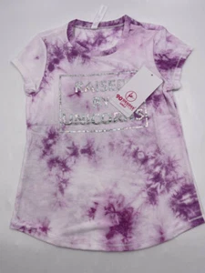 90 DEGREE BY REFLEX GIRLS RAISED BY UNICORNS PINK SHORT SLEEVE 10/12 - Picture 1 of 2