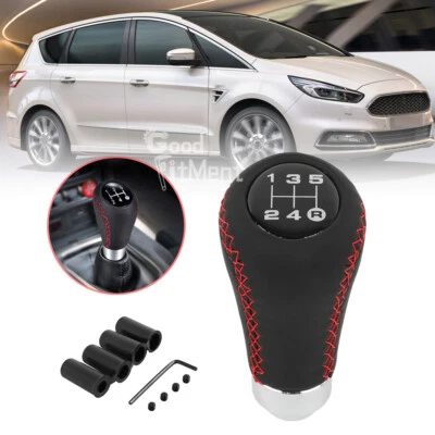 Für Ford Mondeo C-Max S-Max Schaltknauf Schalthebel Schaltknopf PU Leder 5 Gang - Bild 1 von 4