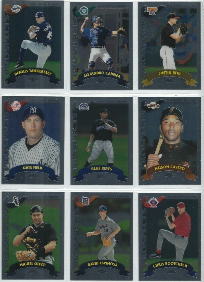 2002 Topps Baseball Traded Chrome T111-T275 Pick Your Cards Prospects WWHT  - Image 1 of 1