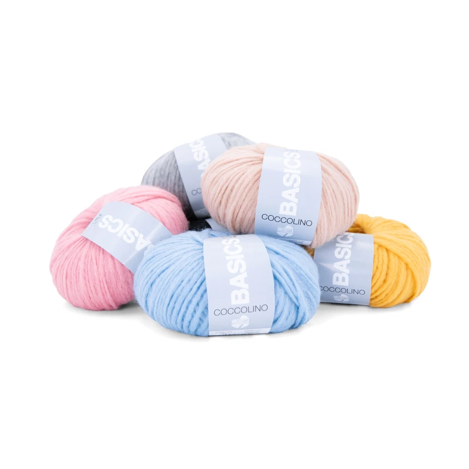 50g Lana Grossa Basics Coccolino flauschige Wolle zum Stricken Häkeln (90€/1kg) - Bild 1 von 1