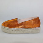 Women's Shoes Fabi 37 Eu Loafers Orange Leather Bronze Dc809-37