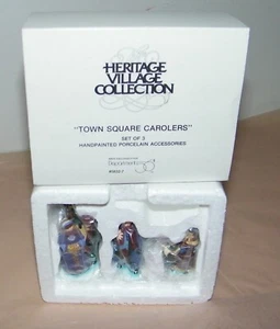 Department Dept 56 Heritage Village Collection 3 Pc.Town Square Carolers #5832-7 - Picture 1 of 3
