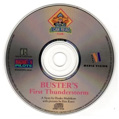 Buster's First Thunderstorm (Ages 3-6) (CD, 1993) for Win/Mac - NEW CD in SLEEVE - Image 1 of 3