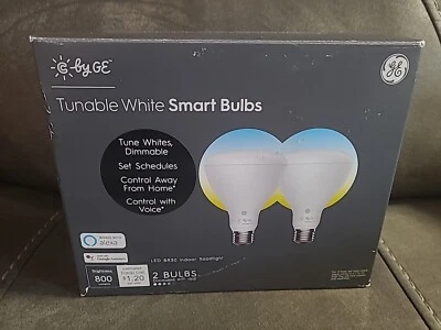C by GE BOMBILLAS INTELIGENTES BLANCAS SINTONIZABLES PAQUETE DE DOS (2) LED 800 Lúmenes BR30 Proyectores Foto 1 de 4