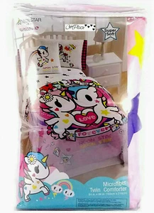 Neon Star By Tokidoki Unicorno Microfiber Twin Comforter 64 in x 86 in - Picture 1 of 6