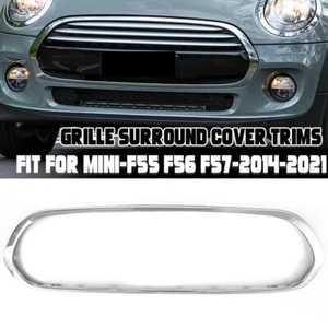 Cubierta envolvente de rejilla de parachoques delantero cromada para Mini Cooper F55 F56 F57 2014~2021 - Imagen 1 de 14