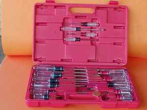 NEW MASTER CHROME MOLY SCREWDRIVER SET 16pc MADE IN USA T&E TOOLS CHICAGO - Foto 1 di 6