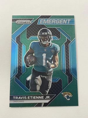 2023 Prizm - Travis Etienne Jr. Emergent Green Rookie (RC) - Image 1 of 2