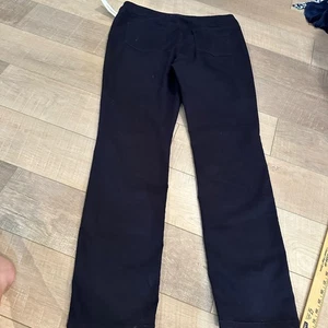 Liz Claiborne DAMENHOSE 16 TALL MARINEBLAU GERADES BEIN BERNSTEINFARBEN NEU - Bild 1 von 8