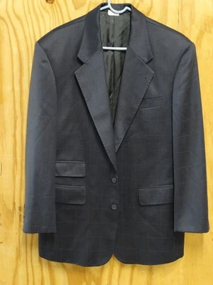 Gianni VERSACE Tessuti Grey window pain 44 short suit jacket - Image 1 of 4