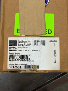 RITTAL 8017551 WM302008NC 30 X 20 X 8 CARBON STEEL ELECTRICAL ENCLOSURE *NEW* - Picture 1 of 5
