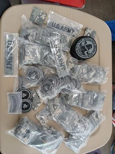 Military HOOK n' LOOP Rank patch lot 200+ - Picture 1 of 15