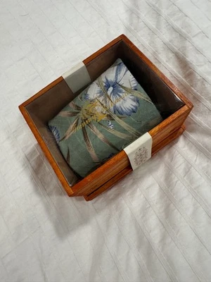 Corbata de hombre Tommy Bahama 100 % seda diseñador floral azul/verde hibisco Foto 1 de 4