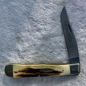 UNUSED CLEAN Vintage 1979 Case 5154 Thick Stag Trapper NKCA 2461 #2 Of 2 Listed - Picture 1 of 16