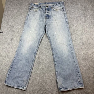 Abercrombie & Fitch Herrenjeans 33 x 32 blau Stiefel niedriger Bund Kilburn abgenutzt gebraucht, in einwandfreiem Zustand - Bild 1 von 18