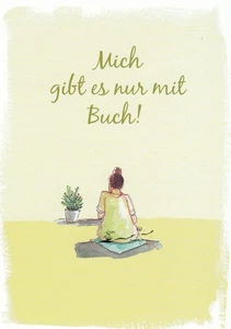 Postkarte / Postcard Art - Mich gibt es nur mit Buch! - Picture 1 of 1