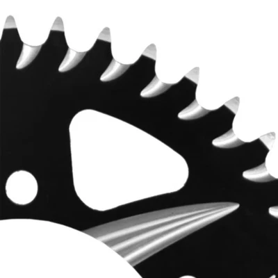 Vortex 422ZK-50 50 T 520 Aluminum Rear Sprocket Black 1980 Kawasaki KDX175 - Image 1 of 4