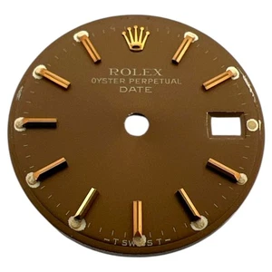 Genuine Rolex Oyster Perpetual Date 26mm Dial Brown & Gold 6917 - Picture 1 of 4
