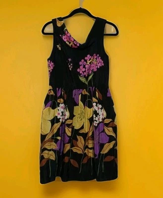 Corey Lynn Calter Floral Silk Blend Lined Side Pockets Cottage Core Beachy Sz 8 - Image 1 of 4