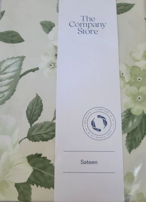 NUEVO CON ETIQUETAS Company Store Twin XL Legends Hotel Flores Florecientes Sábana Plana Verde Foto 1 de 4