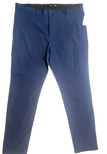 Tahari Navy Everyday Tech Navy Blue Cargo Pants New With Tags Women's 36x34 - Picture 1 of 8