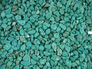 Gemstone Chips 50g Green Turquoise Jewelry Beads Jewellery Necklace - Foto 1 di 1
