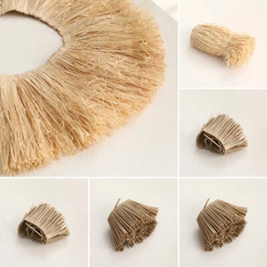1m Natural Raffia Straw Tassels Home Wall Decoration Lafite Grass Garland Crafts - Picture 1 of 27