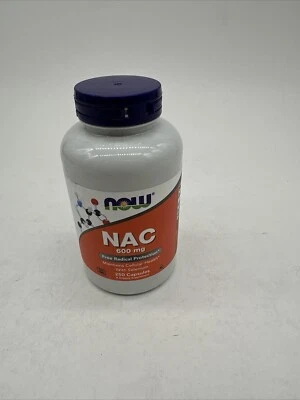 Now Foods NAC N-ацетилцистеин 600 мг 250 капсул защита от свободных радикалов селен 04/29 - Изображение 1 из 4