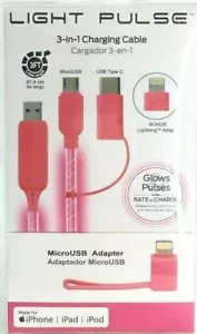 Light Pulse Charger 3-in-1 Charging Cable - Picture 1 of 1