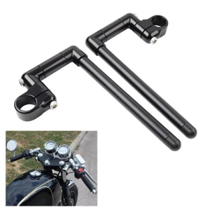 32MM Cafe Racer Bars 7/8" Motorcycle Universal Clip-On Handlebar Fork Tube - Bild 1 von 11