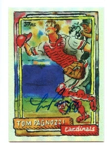 2022 Topps "Spotlight 70" #46 Tom Pagnozzi SSP Rainbow Foil /5 Auto Signed IP - Picture 1 of 2