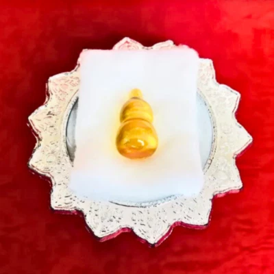 Naga Gem Calabash Leklai 护身符 Lucky Yellow Stone Power Fortune Rich Success — 第 1/4 张图片