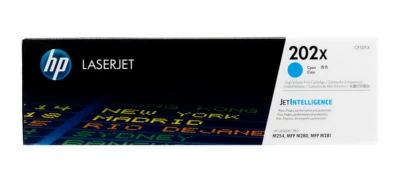 HP 202X Cyan High Yield Toner Cartridge (CF501X) - Image 1 of 3