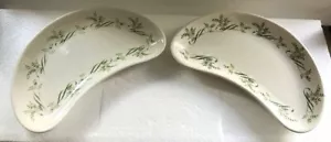 Coppia Hors D'oeuvres Piatti Ironstone Ashworth & Bros Mason's Hotel Ware c1895 - Foto 1 di 8