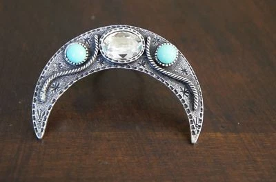 NUEVO Anillo Místico Diseñador Vanessa Mooney Plata con Cristal y Turquesa Hecho en Los Ángeles 7 Foto 1 de 4