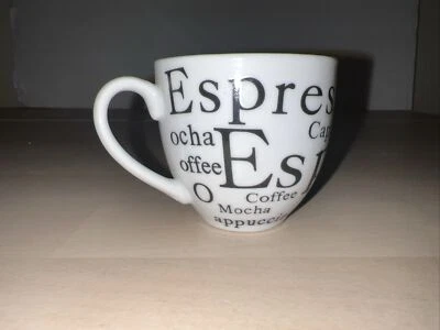 Gibson Everyday Espresso Cup Black Text single shot - Image 1 of 4