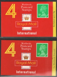 GJ1 & GJ1a £1.32 (4 x 33p) booklets. Plain & cylinder. Each sold separately. - Picture 1 of 5