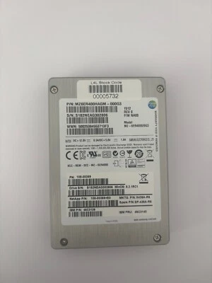 Hard Disk Samsung SSD SAS-2 400GB eMLC 2.5'' Model : Mz-6ER4000/0G3 - Immagine 1 di 3