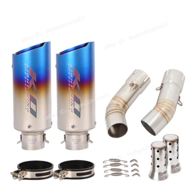 Sistema de escape deslizable para Ducati 848 1098 1198 51 mm tubo silenciador tubo de enlace medio Foto 1 de 4