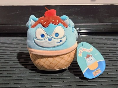Squishmallows Sonic the Hedgehog 5.5” Ice Cream Sundae Scented Plush SEGA - Image 1 of 2