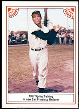 Willie Mays/1958 Giants Card 1983 ASA Willie Mays 12 #7 