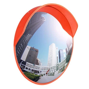 23" Convex PC Traffic Mirror Wide Angle Corner Road Garage Blind Spot Wall Mount - Picture 1 of 12