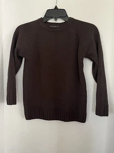 Vintage Woody's Retro Lounge Sweater Boys Olive Green Long Sleeve Crew Neck 7 - Picture 1 of 2