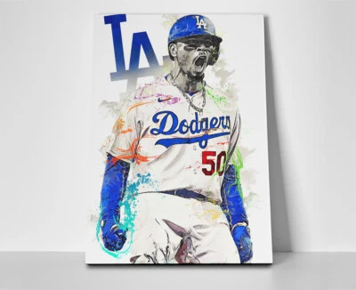 Mookie Betts Dodgers Poster or Canvas Wall Art Print - Image 1 of 4