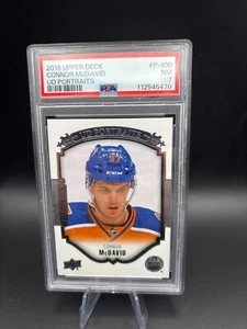 2015-16 UPPER DECK CONNOR McDAVID UD PORTRAITS ROOKIE PSA 7 RC - Picture 1 of 2