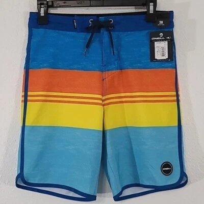 *NUEVO* Bañador O'Neill cuatro cuadrados elásticos para hombre, talla 28 Foto 1 de 4