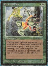 Erhnam Djinn Arabian Nights HEAVILY PLD Green Rare CARD (235724) ABUGames